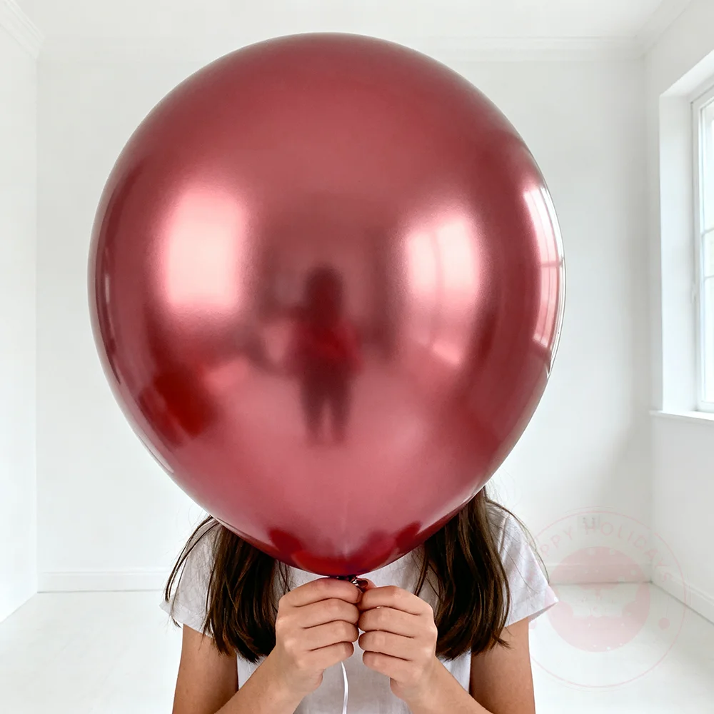 

2-10pcs 18 Inch Metal Chrome Balloons Gold Silver Large Balloon Rose Gold Helium Balloons Birthday Wedding Party Celebration
