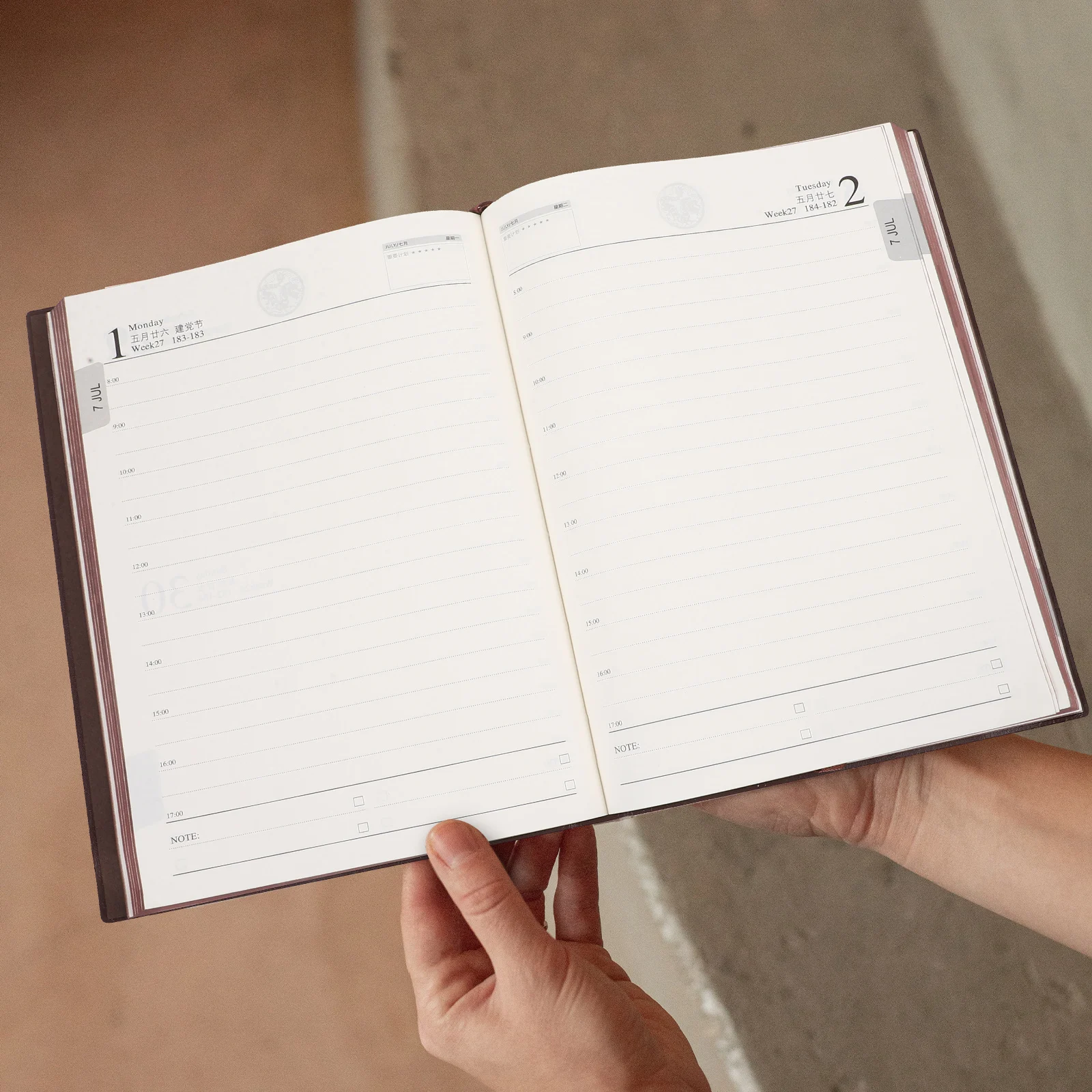 

Notebook Plan Your Calendar Planner Notepad Agenda Delicate Portable Blue Meeting for Work Student