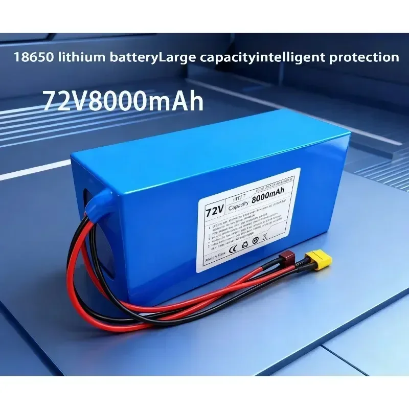 Batterie au Lithium pour vélo électrique VTET 18650 72V 10Ah, avec plage accrue et courant élevé, équipée d'un BMS haute puissance