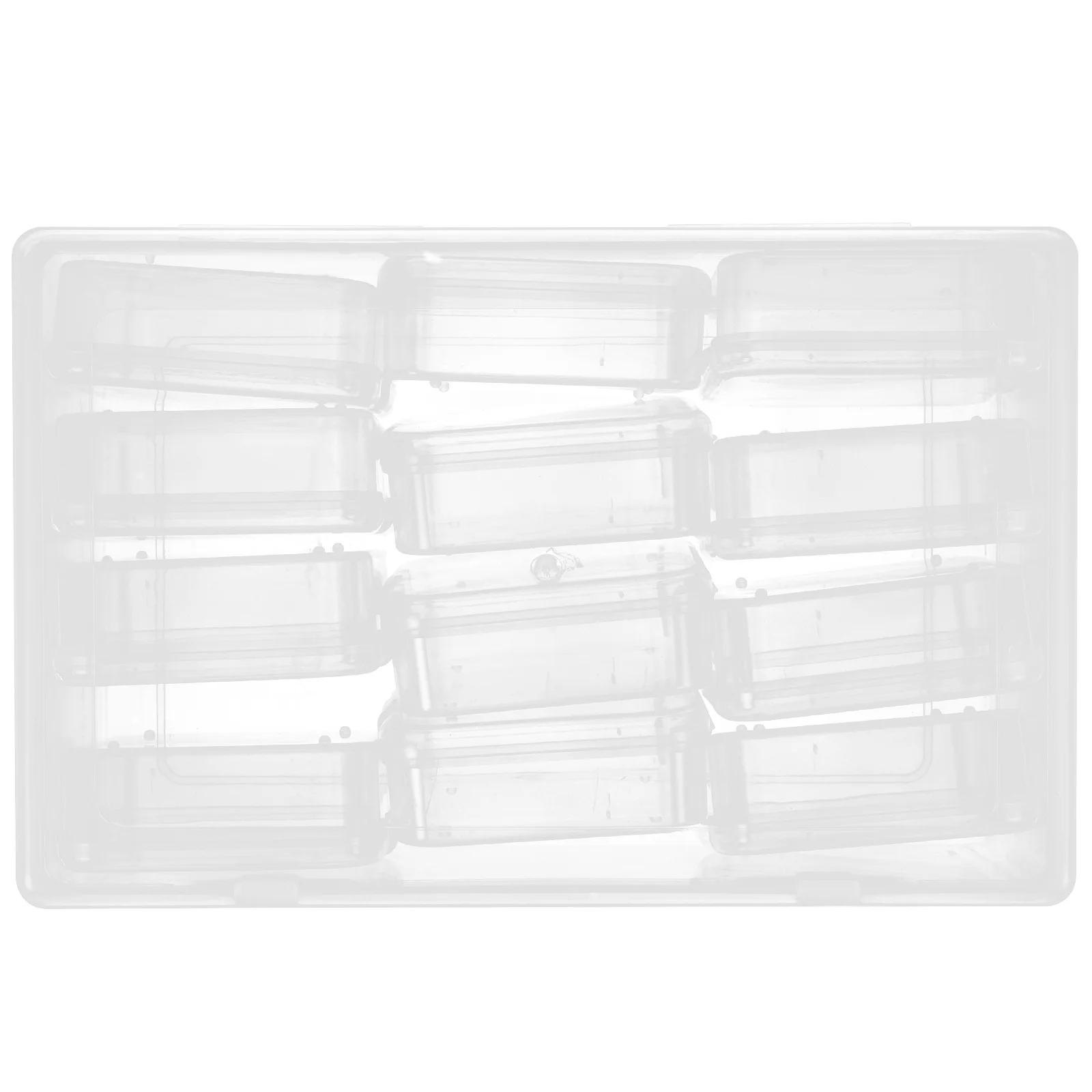 12 قطعة صندوق منظم الخرز الصغير حاويات تخزين المجوهرات البلاستيكية الشفافة صندوق معالجة حرفي متعدد الأغراض للأجزاء الصغيرة