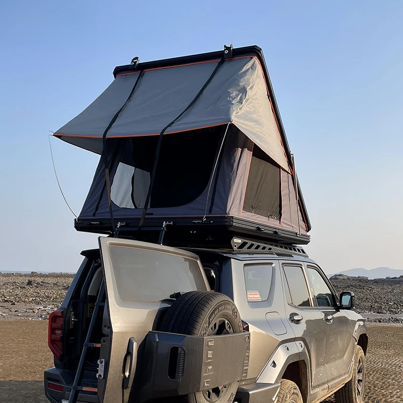 Auto Accessories Factory Price Waterproof Hard Shell Rooftop Tent 4 Person Suitable For SUV Self-Driving Camping