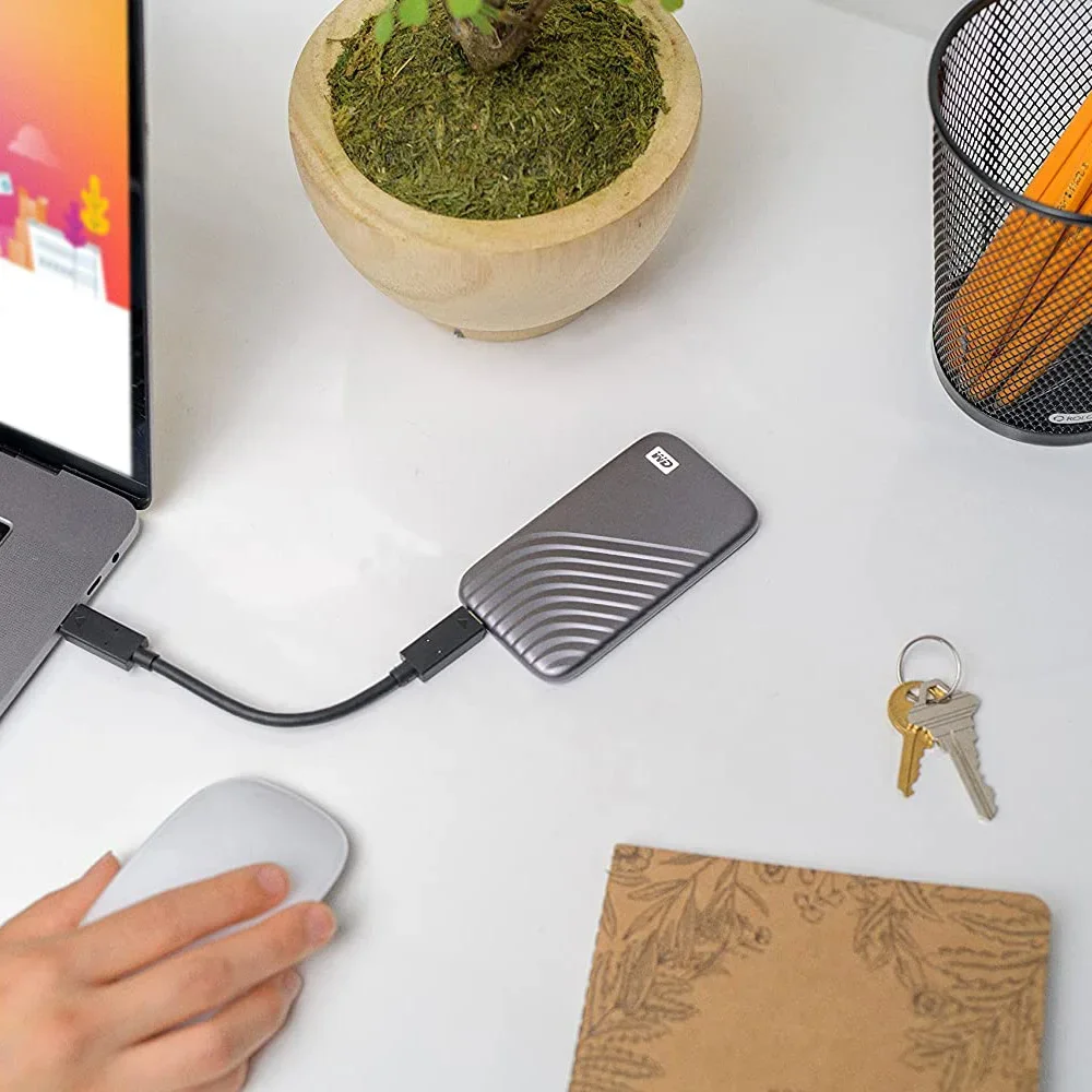 New Customization Portable SSD 500G 1TB 2TB 4TB NVMe External Portable SSD My Passport USB-C 3.2 Encrypted for Laptops