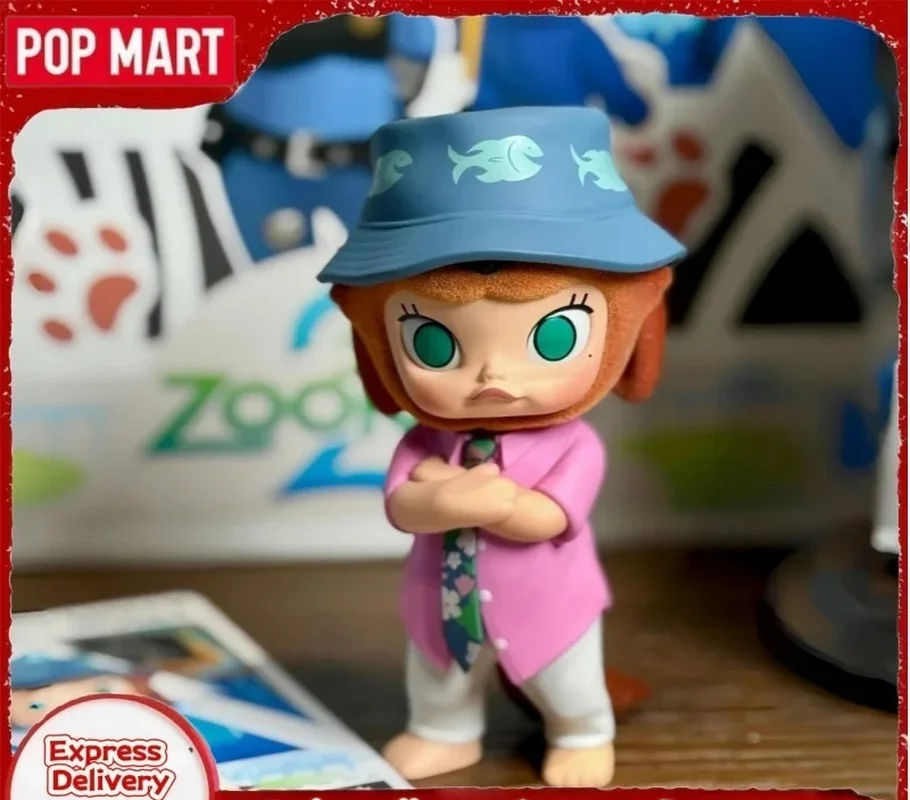 حقيقية Popmart مولي × Zootopia سلسلة التعاون صندوق أعمى العصرية أنيمي الطرفية لعبة مجسمة صندوق غامض جمع هدية