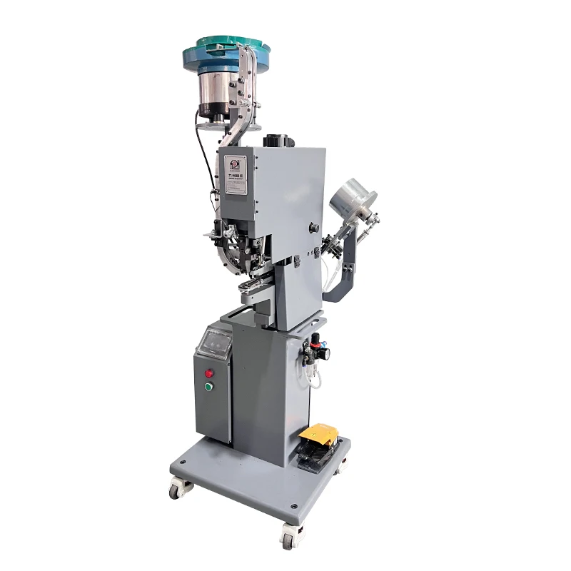 Automatic Shoe Buckle Riveting Machine with Servo Motor for Fixing Shoe Lace Hooks Shoemaking Machinery