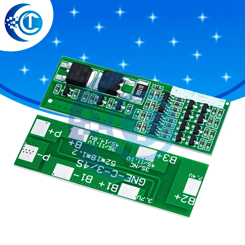 4S 8A Polymer Li-ion Lithium Battery Charger Protection Board For 4 Serial 4pcs 3.7 Li-ion Charging Protect Module BMS