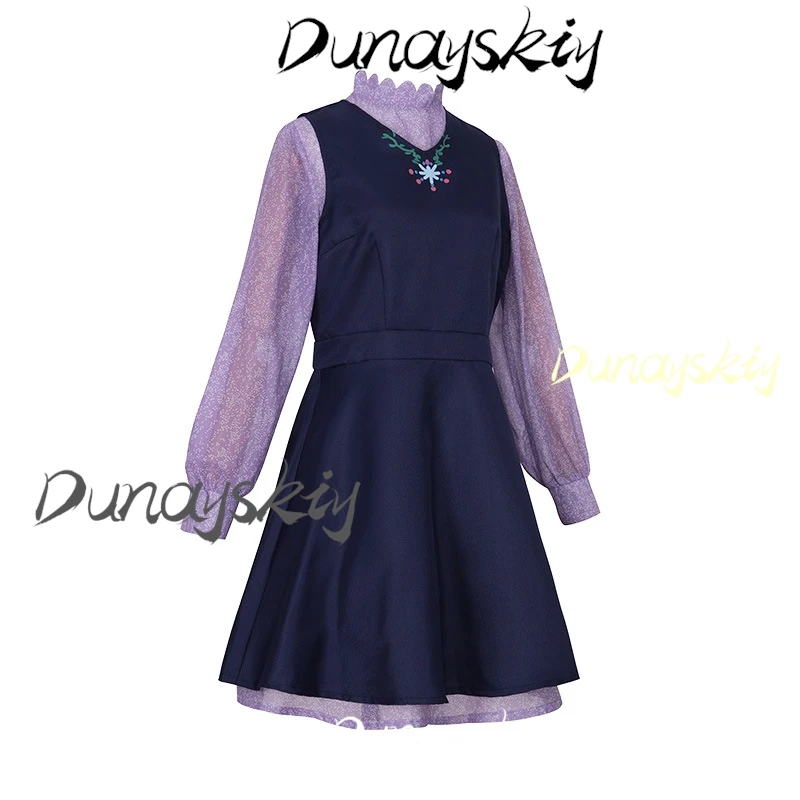 أزياء أنيمي أوشي نو كو كوروكاوا أكاني التأثيرية فستان شعر مستعار لوليتا فساتين أرجوانية للفتيات بدلة نسائية ملابس مخصصة للهالوين ﻿