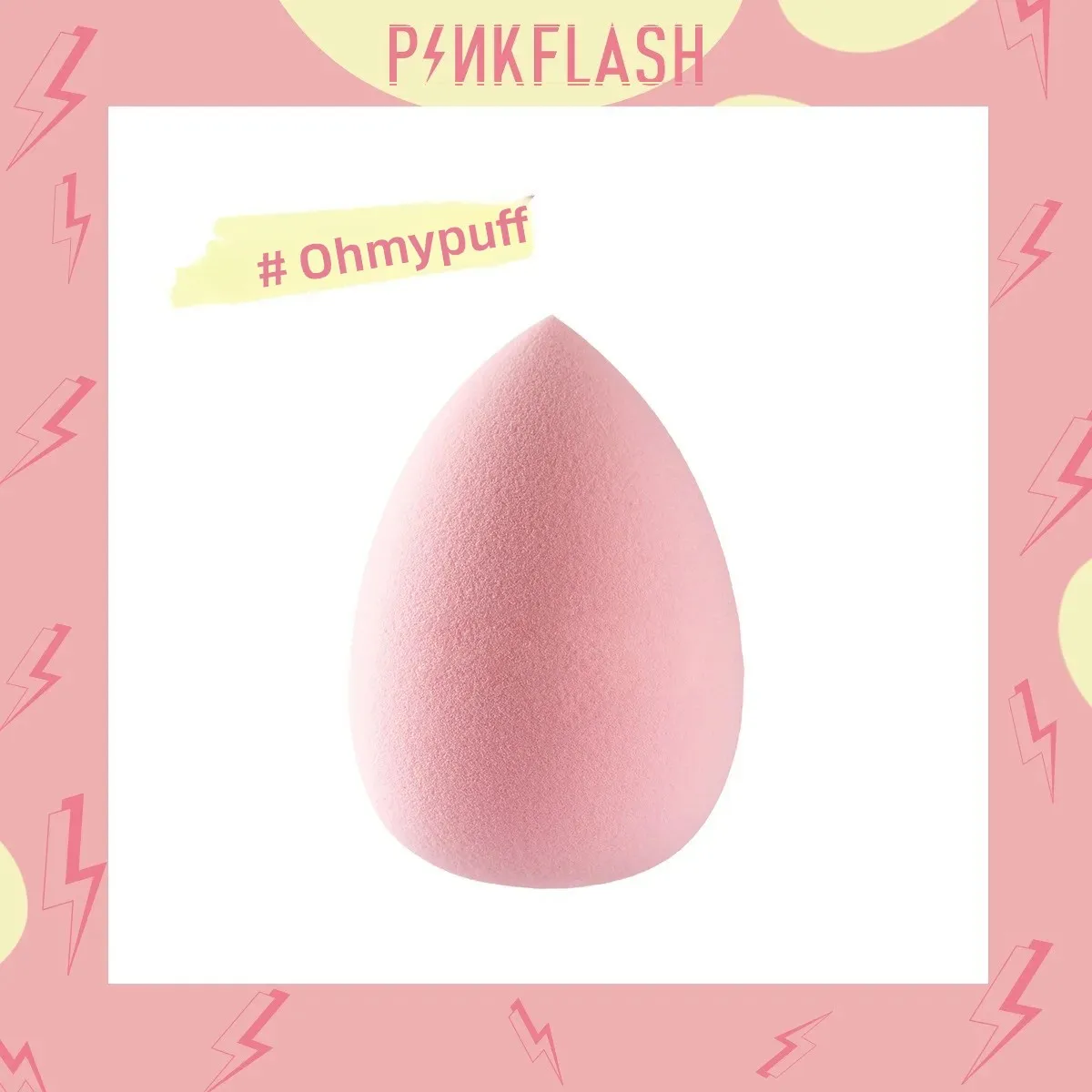 Borsa frullatore per soffio di uova di bellezza in spugna per trucco con gocce d'acqua per applicazione di fondotinta liquido per il viso impeccabile