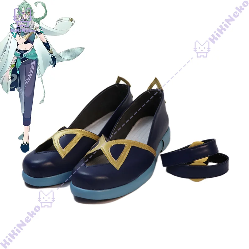 Game Genshin Impact Baizhu Cosplay Shoes Baizhu Cosplay Shoes Boots For Hallowmas Party Carnival Adult Women Men Customizable