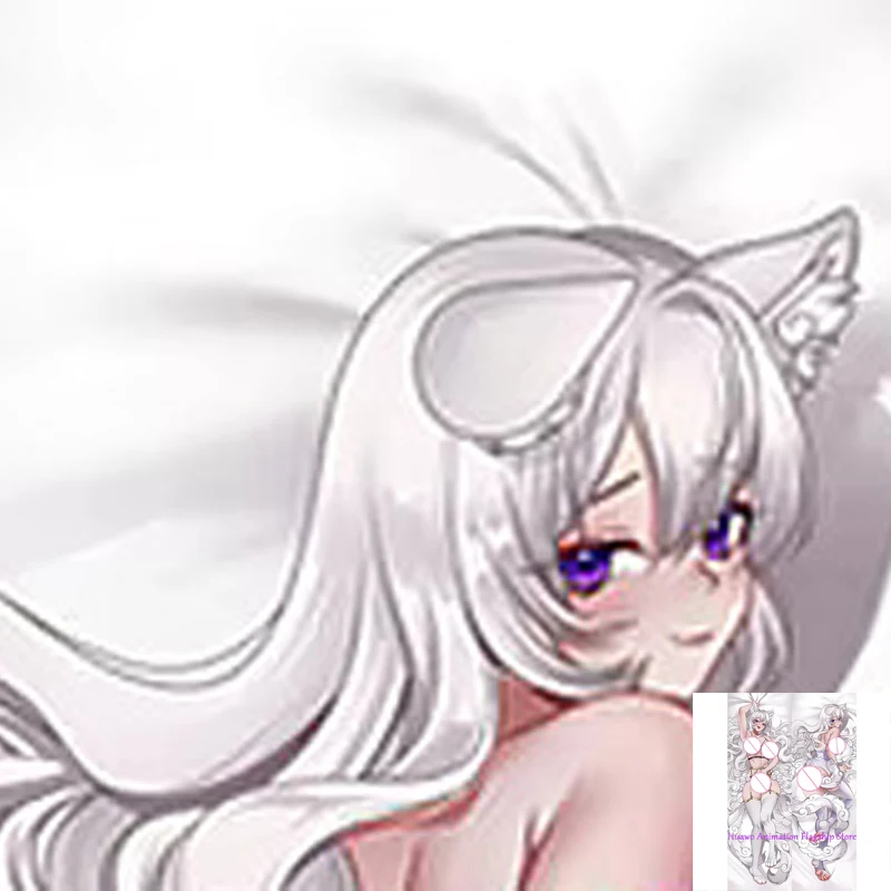 

Dakimakura Anime Pillow Cover NyxTheNeko Double Sided Print 2Way Cushion Cover Xmas Gifts