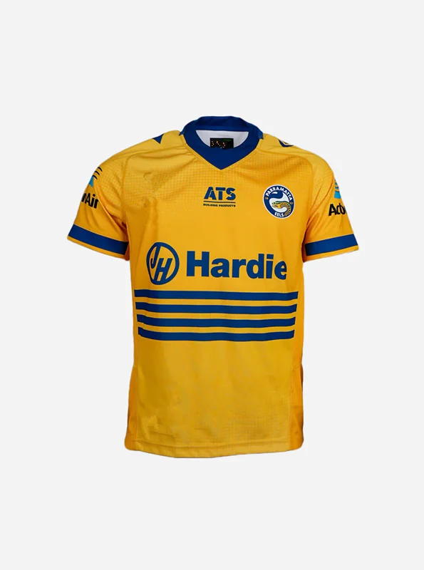 PARRAMATTA EELS 2025 قميص الرجبي المنزلي للرجال المقاس: S-5XL (اسم ورقم الطباعة)