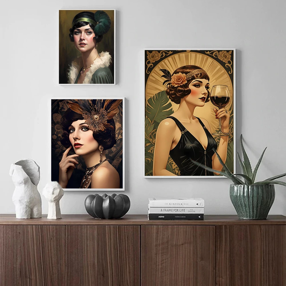 Vintage Flapper Girl Poster 19 - Vintage Fashion Prints For Wall review and price