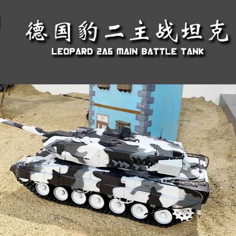 

New German Leopard 3889 Tank 1:16 German Leopard 2a6 Heavy Remote Control Tank Smoke Toy Rc Model Large Combat Vehicle Gift