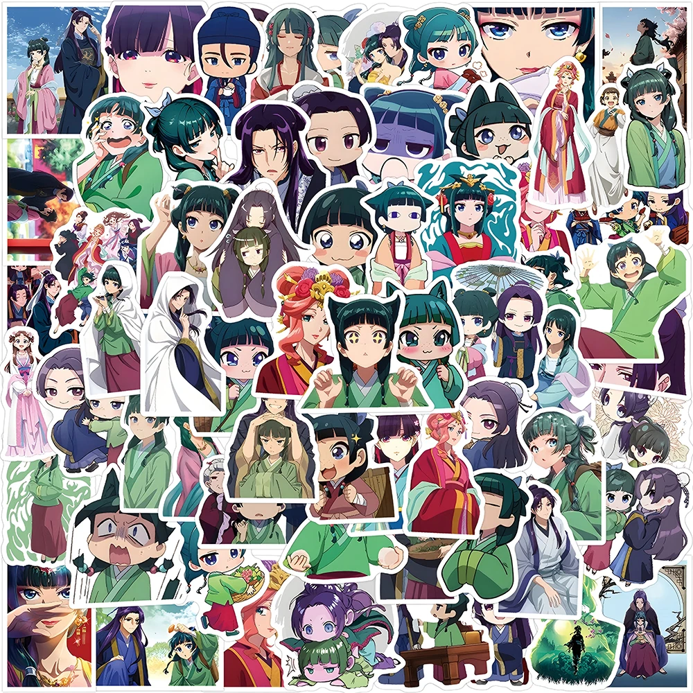 10/30/50/120pcs Cute Anime Apothecary Diaries Jinshi Stickers Maomao Cartoon Decal Toys DIY Laptop Luggage Manga Sticker Packs