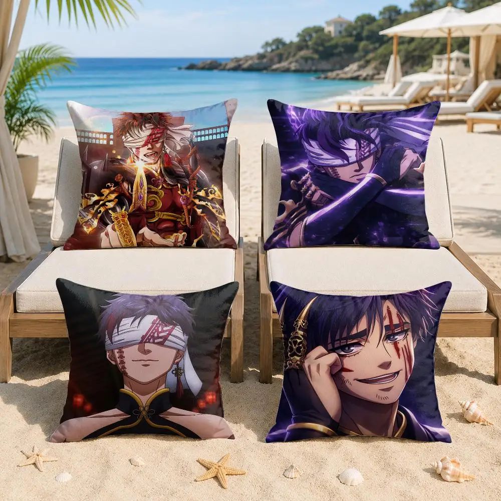 Record Of R-Ragnarok Cushion Cover Silky Short Plush Invisible Zipper Dustproof Sofa Pillow Case For Home Decor