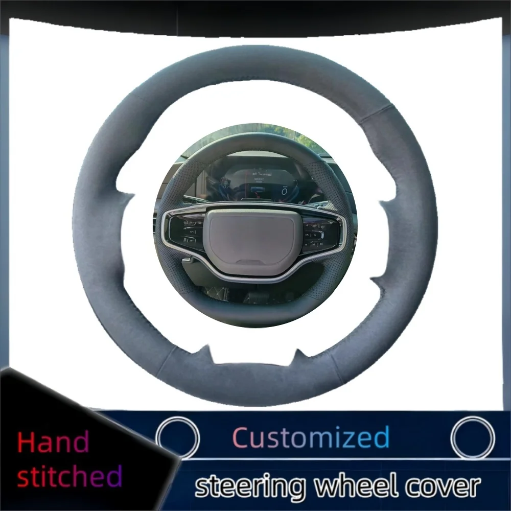 

Braid Car Steering Wheel Cover Wrap Hand Sewing Soft Suede Leather For Lincoln Corsair MKZ Nautilus MKC Z Auto Accessories