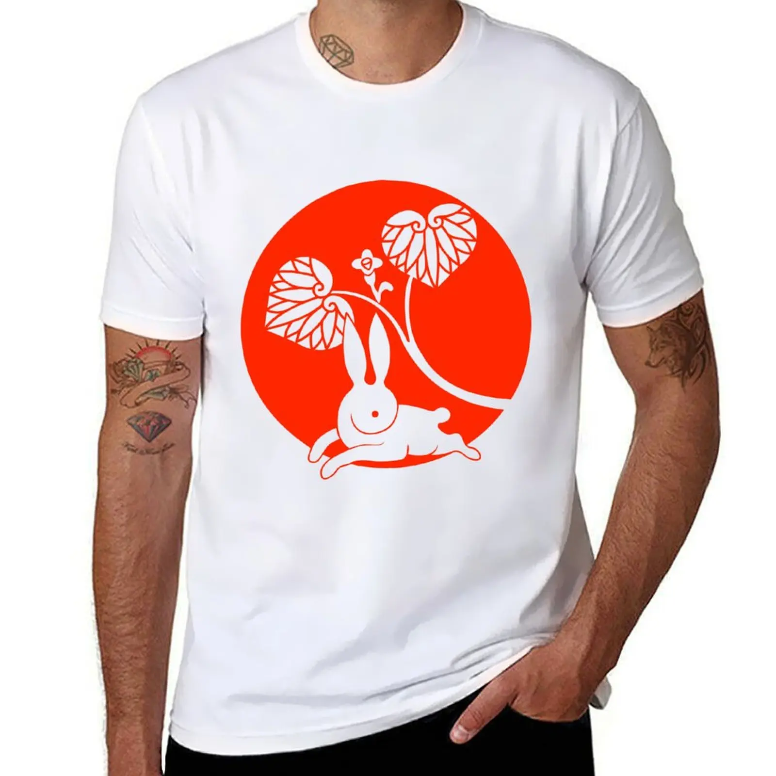 

Running Rabbit Reversed T-Shirt t shirts for man cotton t shirts designer