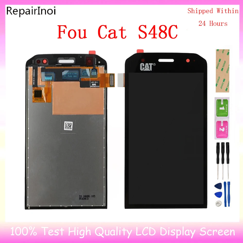 LCD For Caterpillar Cat S31 S32 S41 S42 S52 S53 S60 S61 S75 S48C S62 Pro Display LCD Touch Screen Digitizer Assembly Replacement