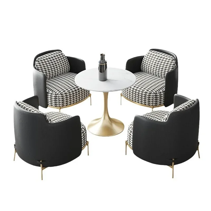 

Nordic clubhouse lobby reception single sofa chair, beauty salon hotel lobby negotiation leisure