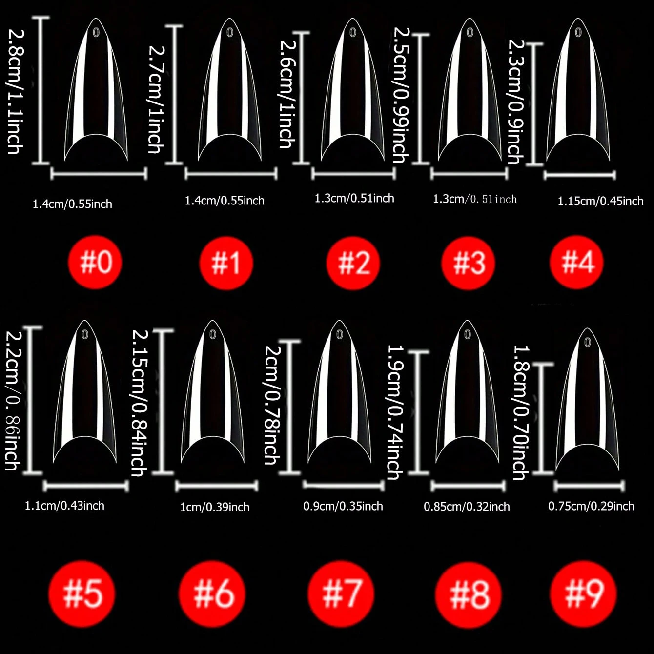 100/200PCS Franse Transparante Hoge Hakken Nail Tip Acryl Nail Tip Half Bedekt Fake Nail Extension Geschikt voor DIY