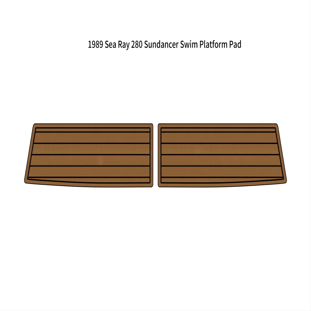 

1989 Sea Ray 280 Sundancer Swim Platform Pad Boat EVA Foam Teak Deck Floor Mat