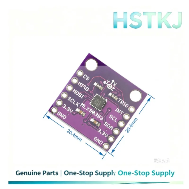Original 90393 MLX90393 digital 3D Hall sensor displacement angle rotation 3D position