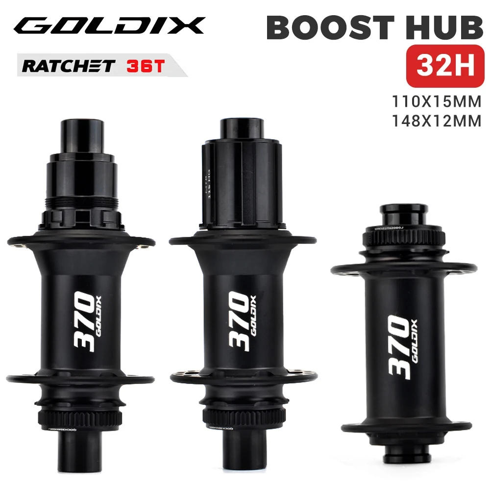 GOLDIX Ultralight MTB Hubs 36T Rachet Centerlock cube k7 32 furos Sealed Bearing Bicycle Boost Hub For shimano cassette 12 speed