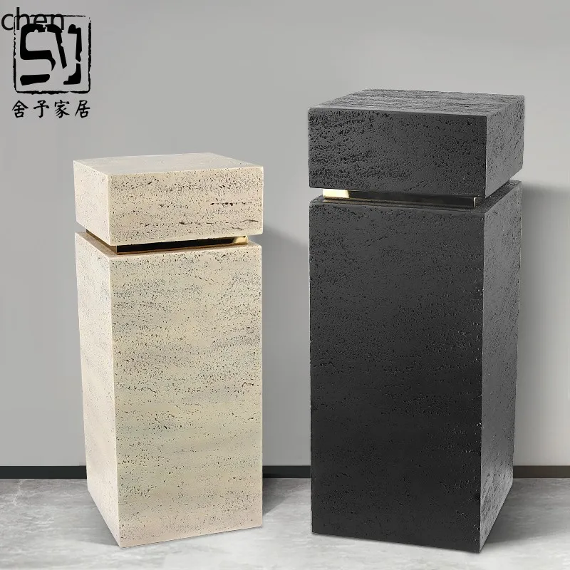 YFY Marble Base Sculpture Display Stand Floor Entryway Display Light Luxury Base