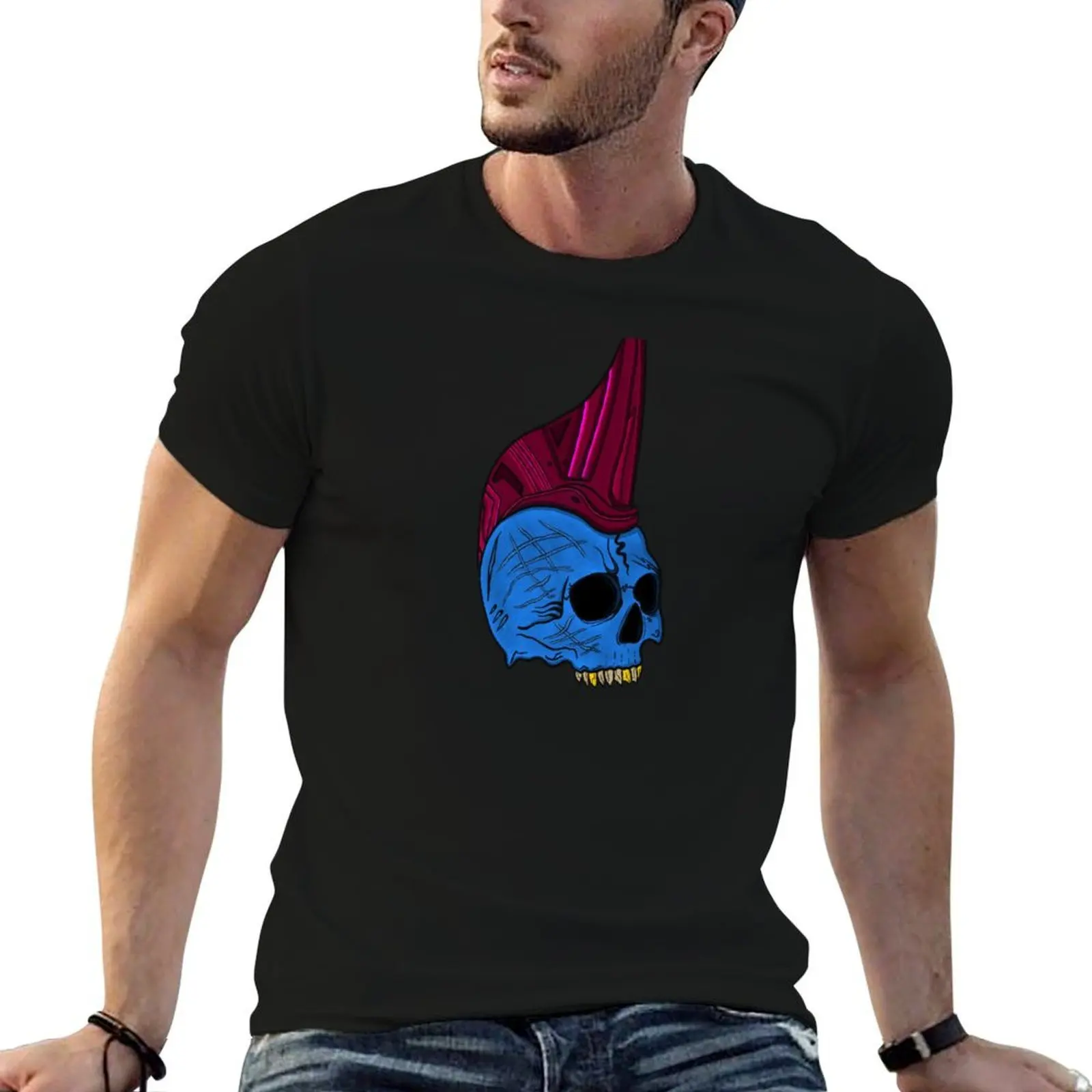 Yondu skull T-Shirt Plus Size Basic Cotton T-Shirt