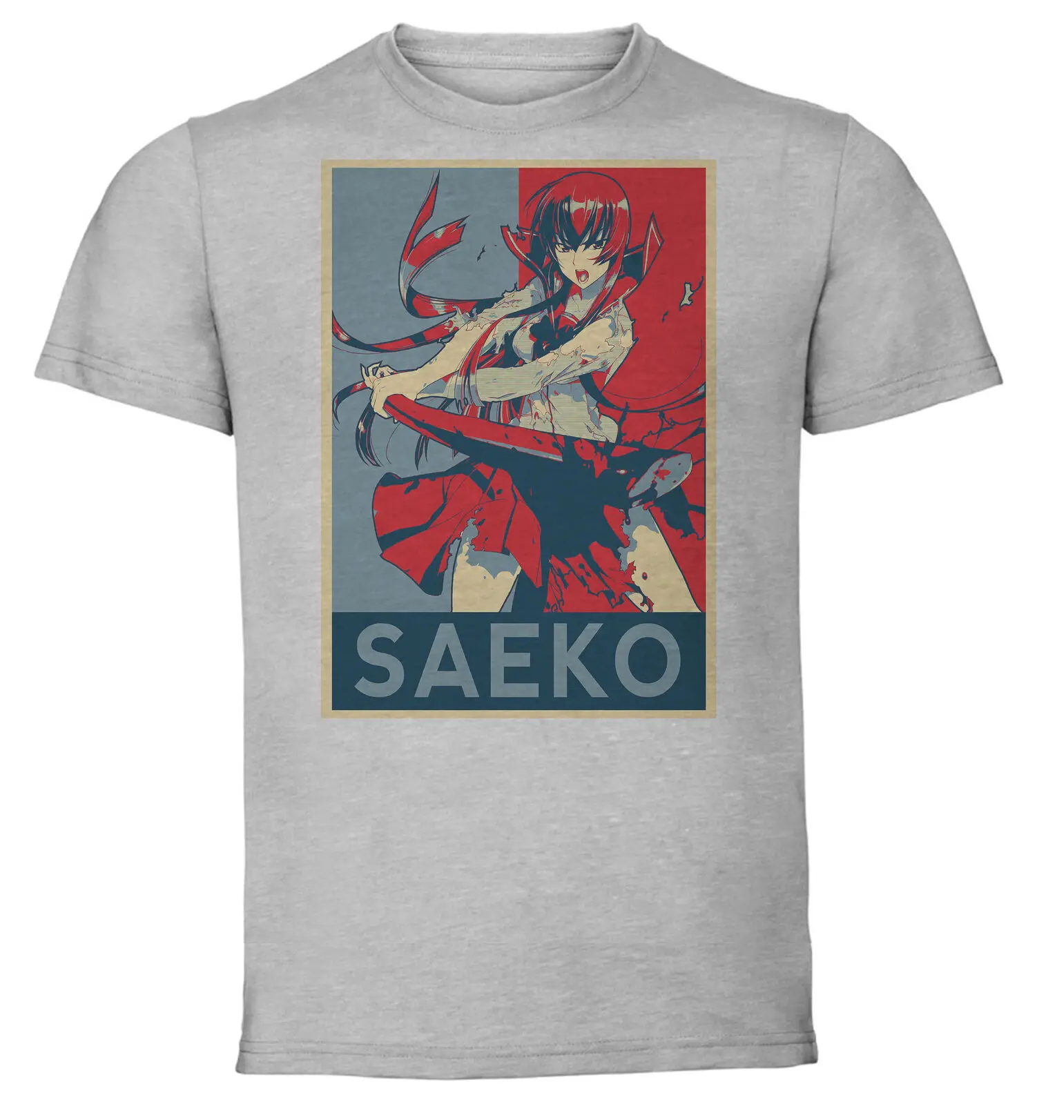 Gray - Propaganda - Highschool Of The Dead - Saeko Variant 02 T-Shirt-