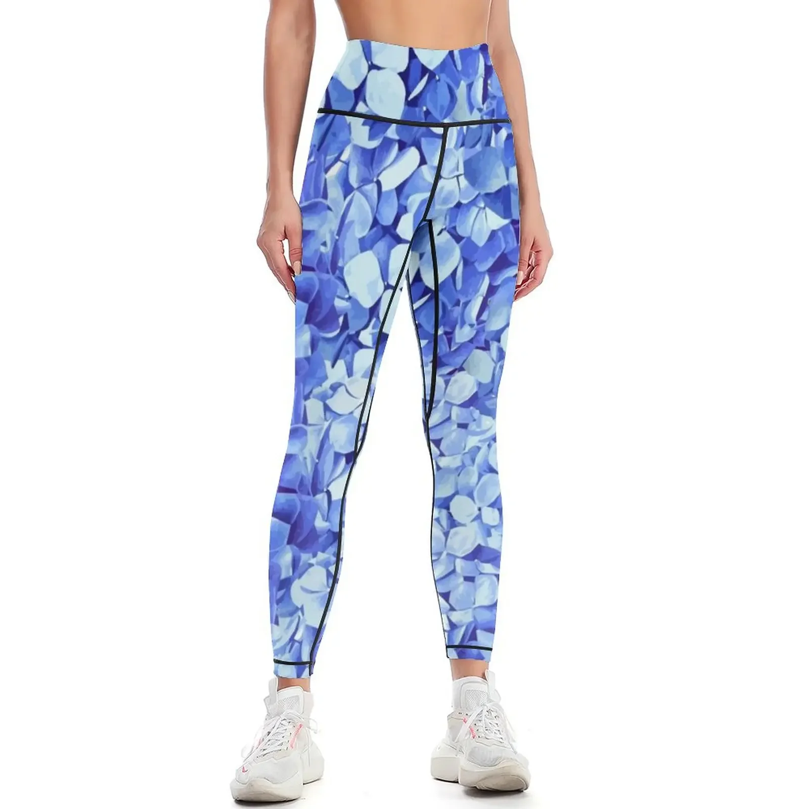 

Blue Hydrangea Flower Leggings workout clothes for harem pants Women's sports Women's tights Womens Leggings