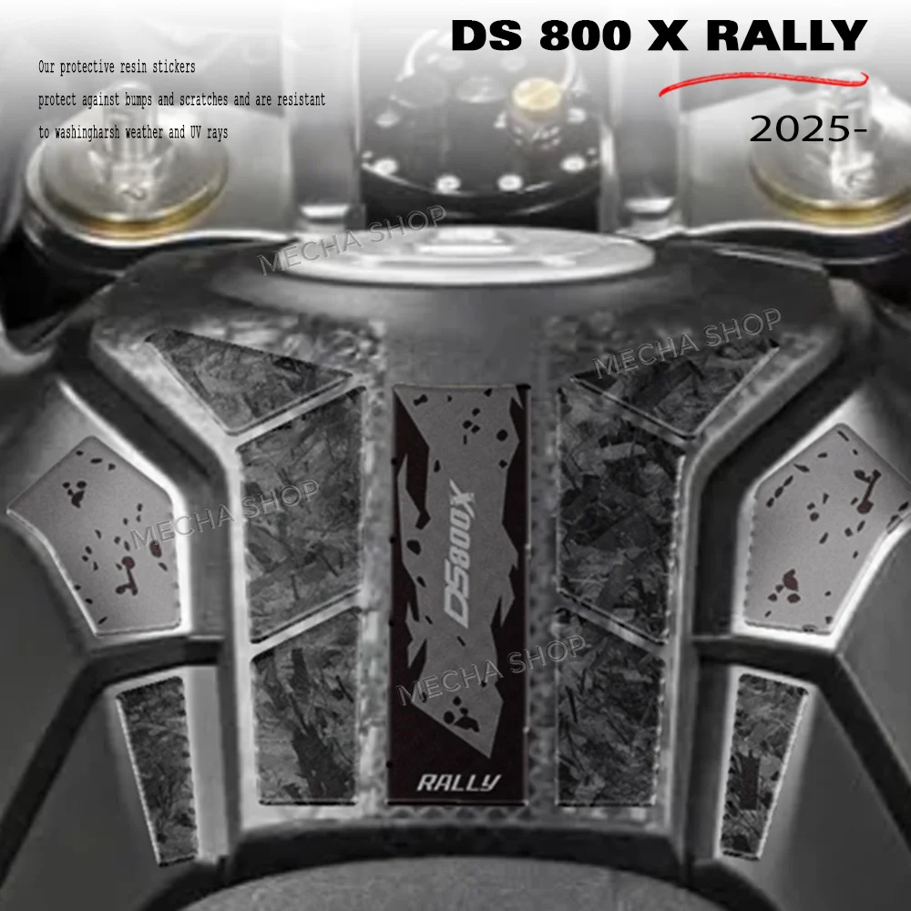For Voge DS800X Rally DSX800 2025 2026 Tank Pad 3D Epoxy Resin Sticker Protection Kit