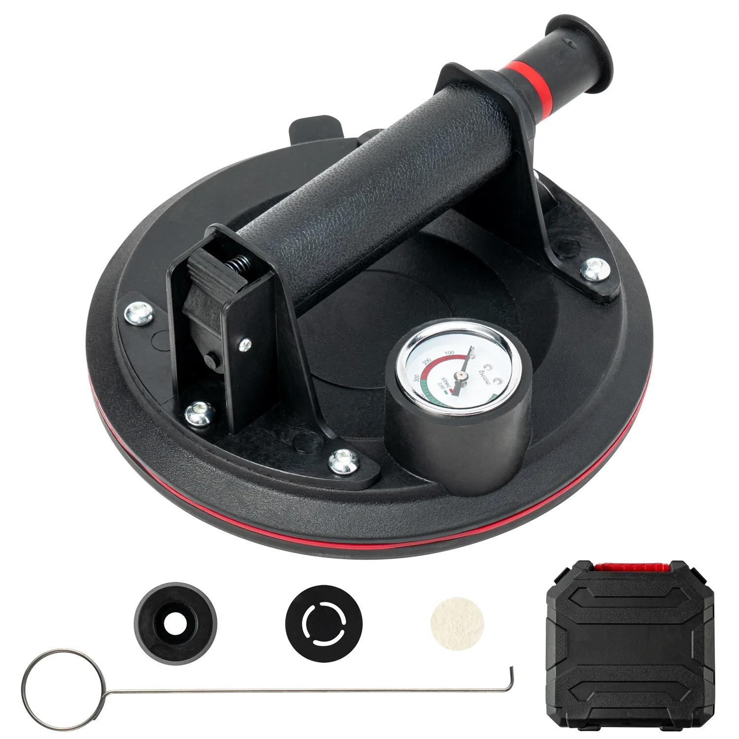 

Heavy Duty Floor Gap Fixer Tool Made of Iron Enhanced Suction Cup With 5pcs Sticky Pads for Deeper Texture Laminate Vinyl Floori