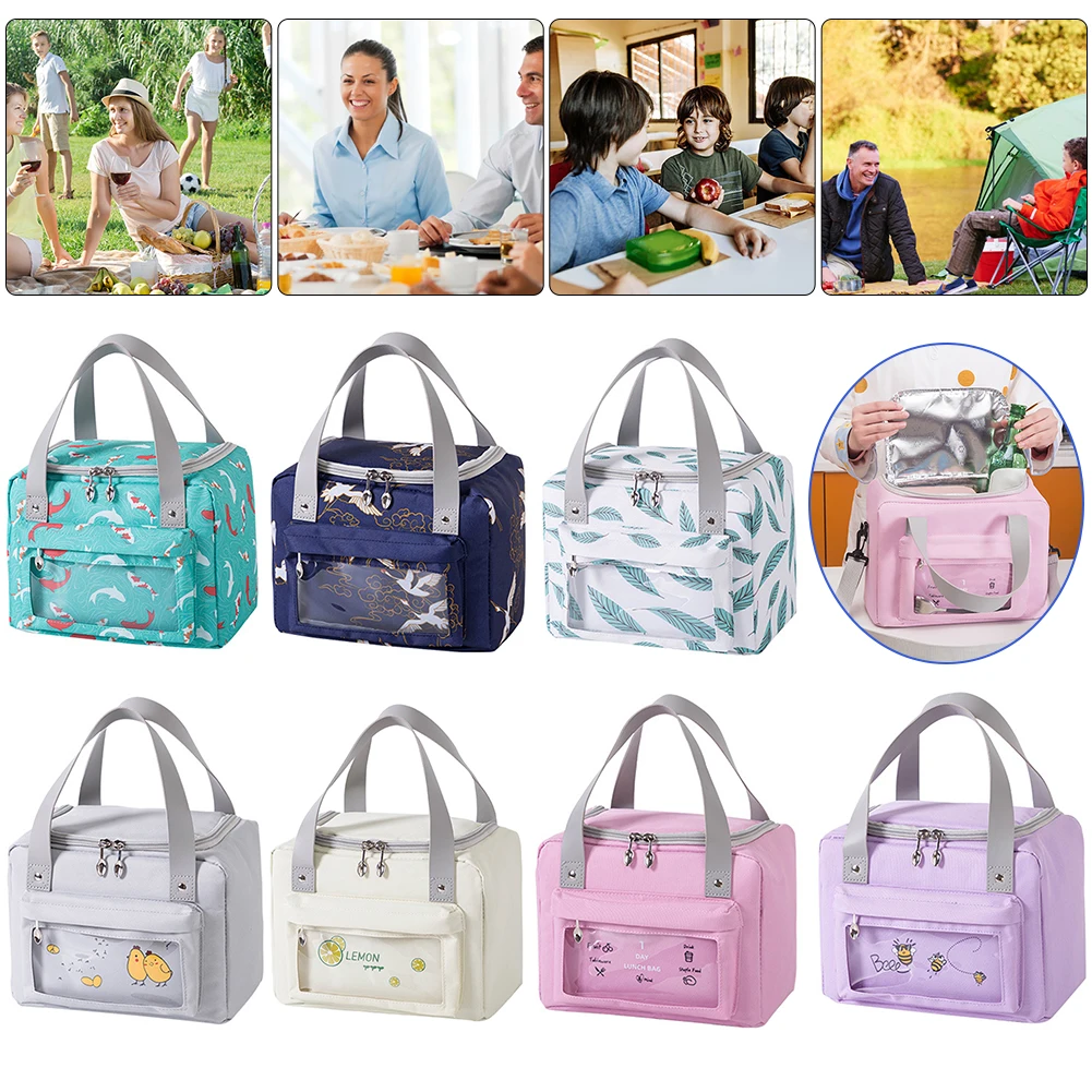 Picnic Bag Cookware Storage Bag Food Thermal Bag Drink Carrier Insulated Bag Beer Delivery Bag for Beach Picnic Road Trip Travel