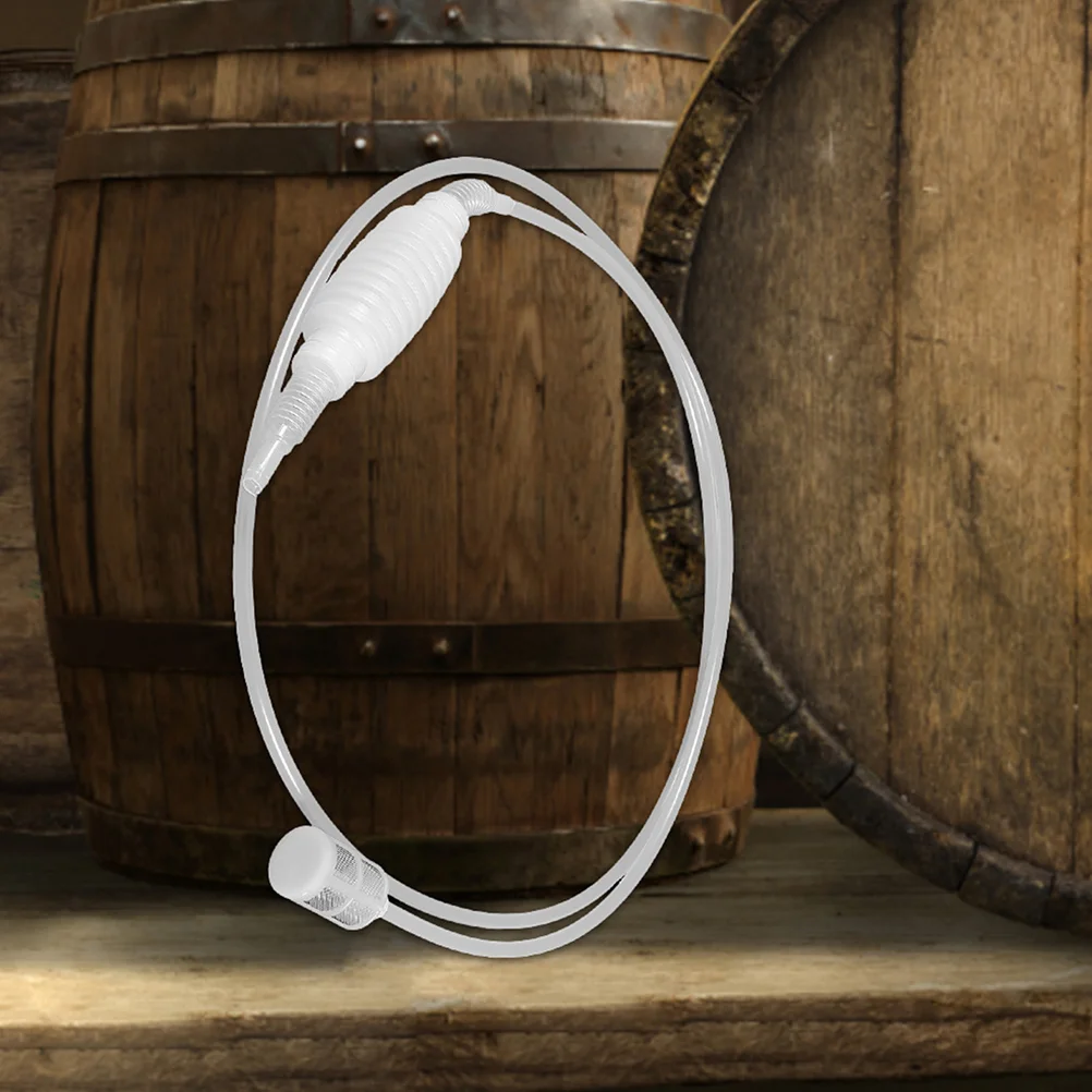 

2 Pcs Blocker Making Equipment Tools Siphon Filter Tube Beer Transfer Hose Alcohol White Brewing Kit