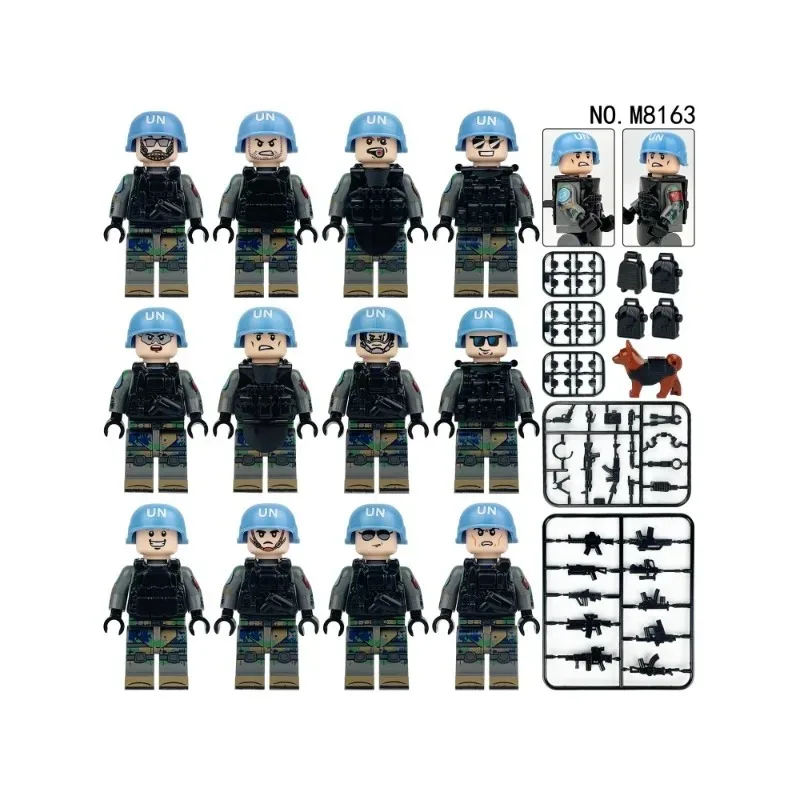 

M8163 World Peacekeeping Forces Military Special Police Men's Birthday Gifts Gifts Intellectual Toys