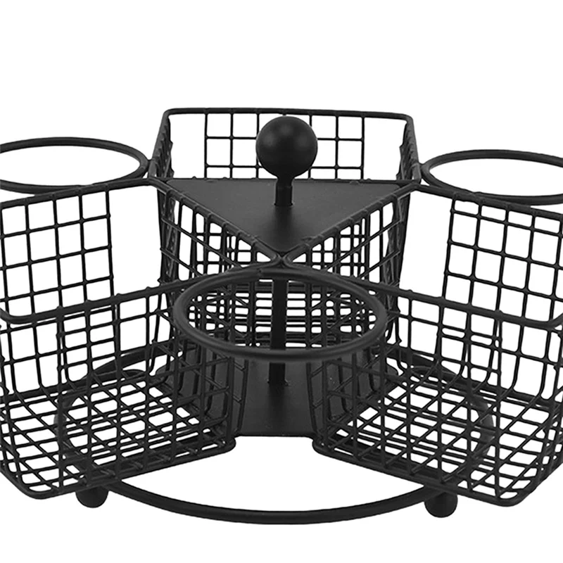 

【B07R】Rotary Multiuse French Fries Basket For Party Food Display Fried Chicken Basket For Camping Picnic Home Living Room