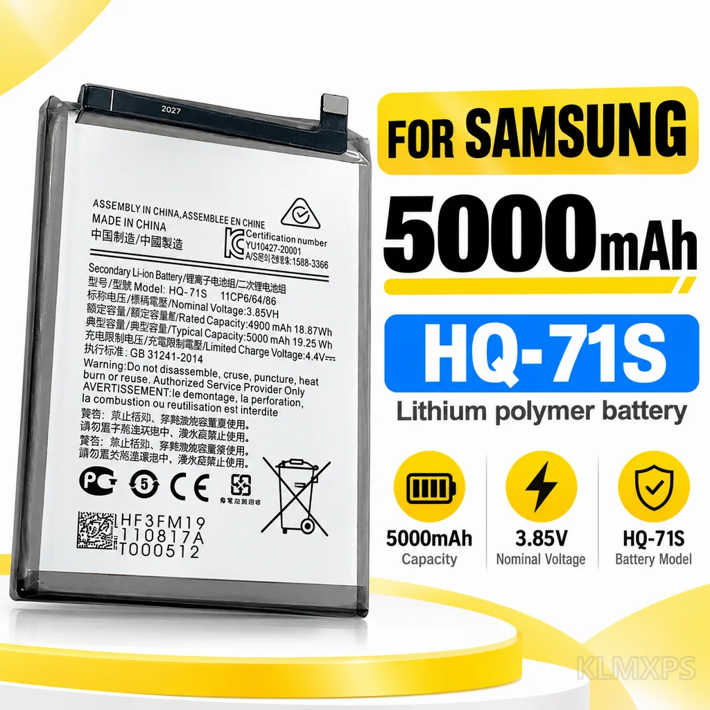 HQ-71S Phone Replacement Battery For Samsung Galaxy M11, Built-In Rechargeable Battery, Compatible Mobile Phone