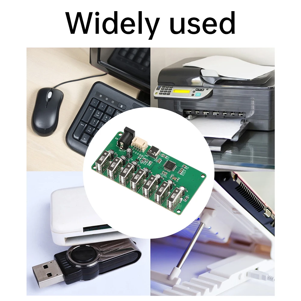 High Speed 7 Ports USB HUB 2.0 Adapter Expander Multi USB Splitter Multiple Extender with LED Lamp Switch for PC Laptop