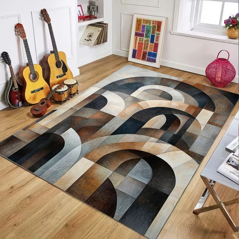 Karpet Modern Abstrak Motif Ge - Wholesale Commercial Printing ulasan dan harga