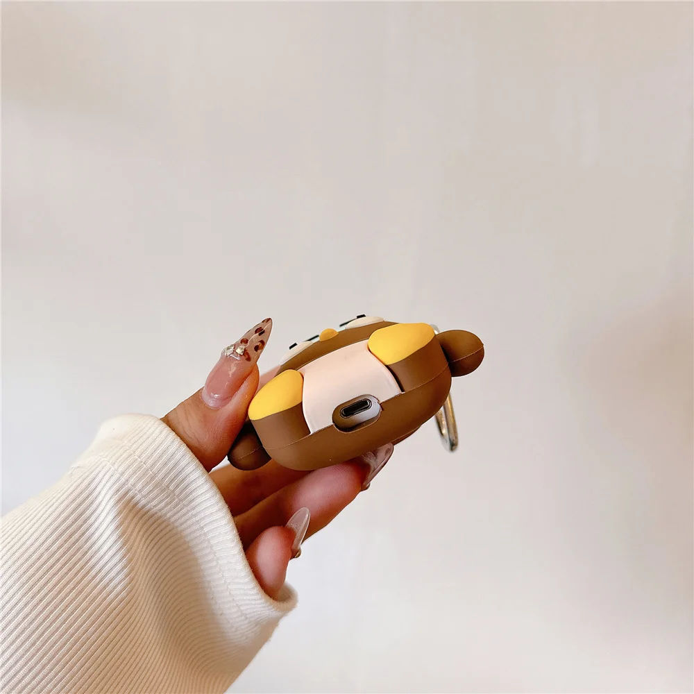 Funda protectora para auriculares inalámbricos, funda de silicona con dibujos animados creativos, búho, bolsa de decoración genial, para Airpods 4, 2024, 3 pro 2