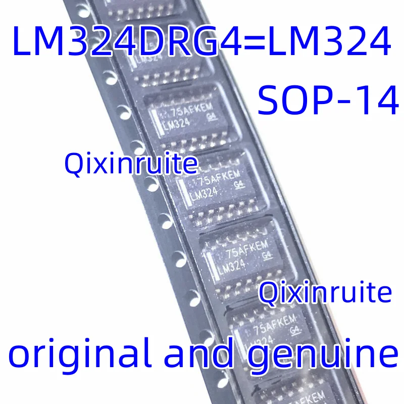 Qixinruite Brand new original LM324DRG4=LM324 SOP-14 quad operational amplifier IC chip