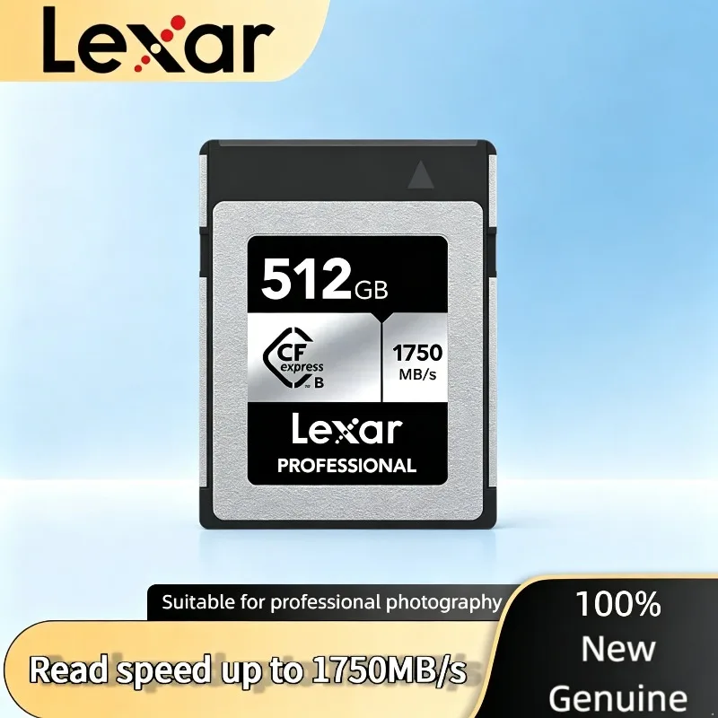 

Original Lexar 128GB 256GB 512GB Card Silver B Type CFexpress Memory Card Digital Express CF for RAW 4K Video Digital SLR Camera