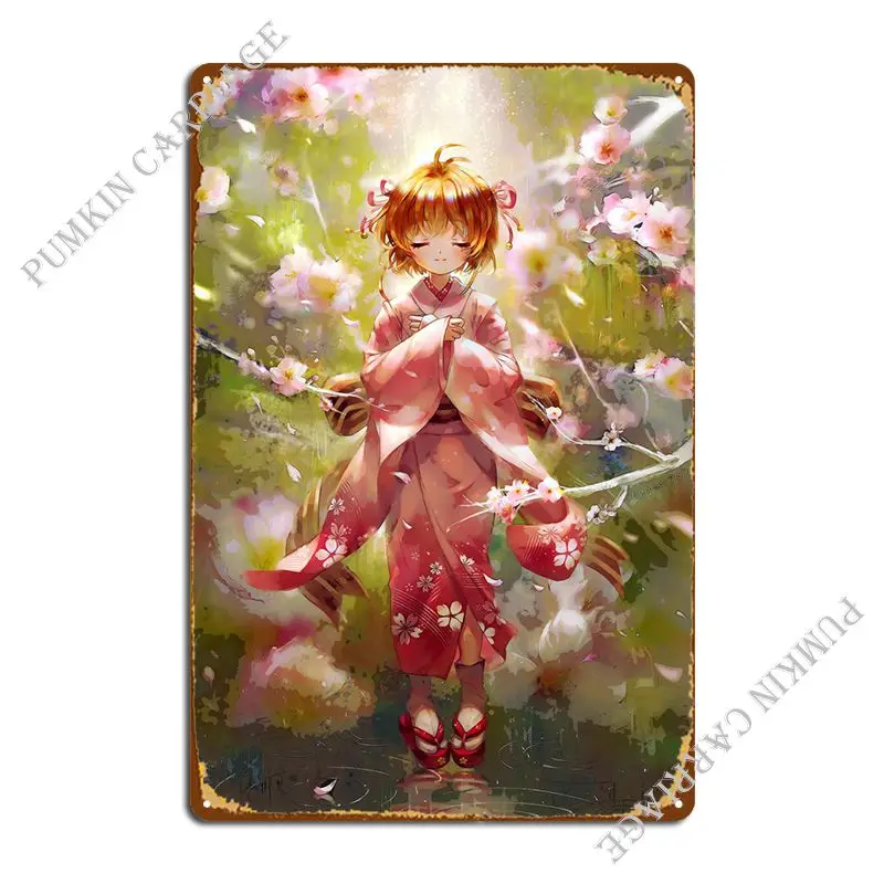 Cardcaptor Sakura Metal Sign Cinema Cave Mural Mural Tin Sign Poster