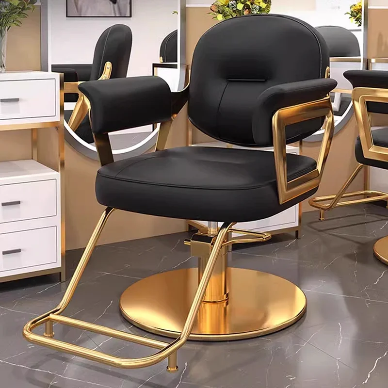 

Barber Wash Chair Offer Ergonomic Professional Armchairs Wheels Beauty Salon Barbers Hairdressing Promotion Chairs Silla