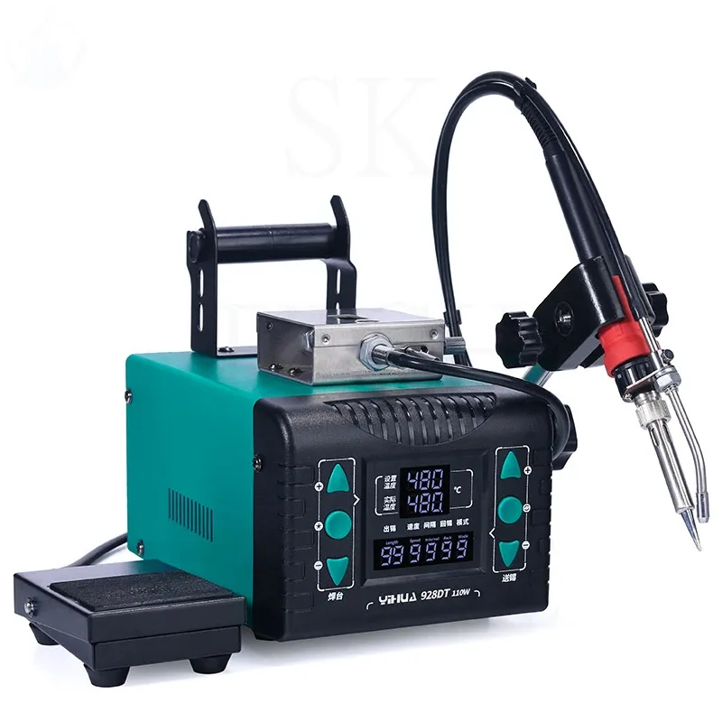 YIHUA 928DT Anti Static Lead Free Rework Station Foot Operate Tin Auto Soldering Iron Constant Temperature Soldering Station