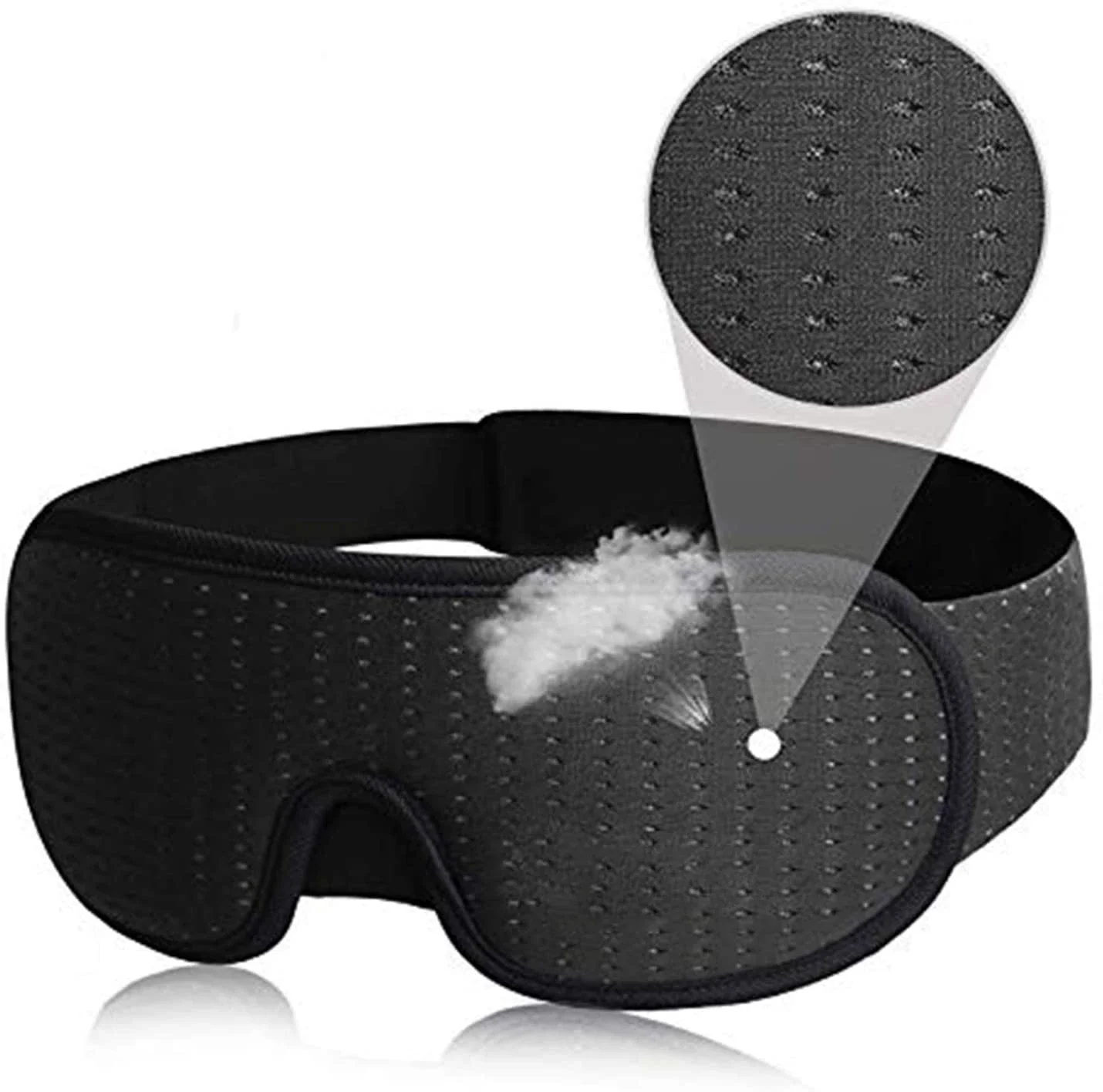 

3D Mask for Sleep Eye Mask Lights Blockout Soft Padded Sleeping Fabric Cover Shade Blindfold Eyepatch