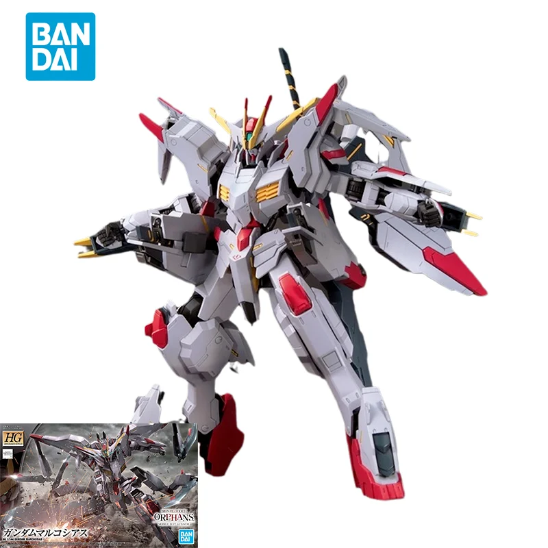 Bandai Original Gundam Anime Figure HG IBO 1/144 Gundam Marchosias Action Figure Assembly Model Toys Collectible Gifts for Kids