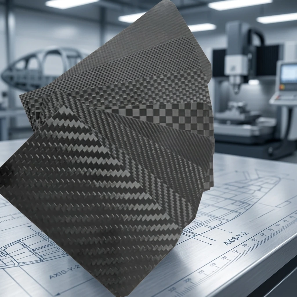 

Custom CNC Cutting 3K Twill Matte Carbon Fiber Plate Anti-UV Lightweight Panel for Aerospace Industrial Machining Services