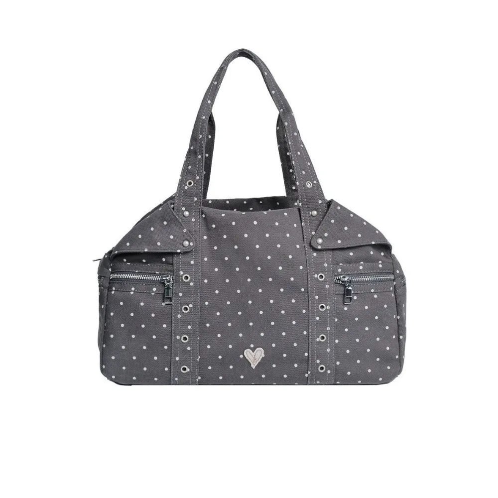 

Soft Square Shape Polka Dot Shoulder Bag Large Capacity Y2K Tote Bag Canvas Korean Style Women Handbag Travel