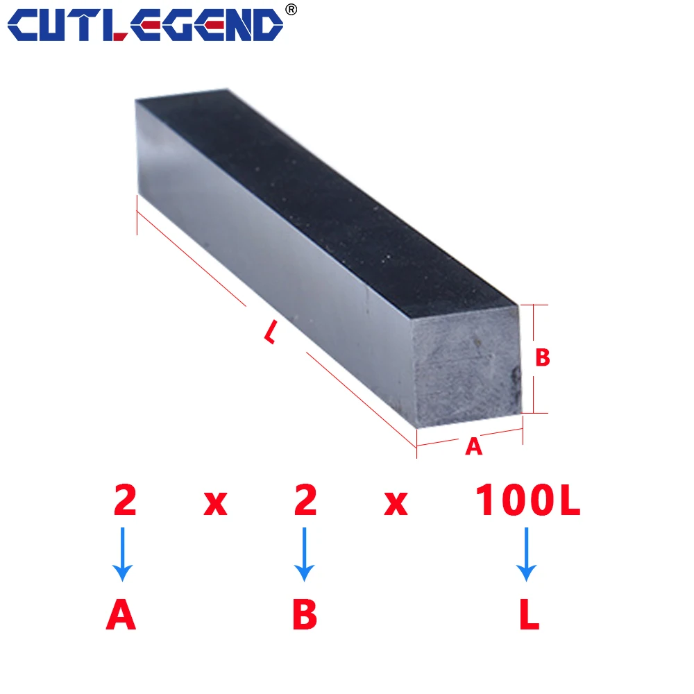 Tungsten steel bar Tungsten carbide square bar Tungsten steel turning tool 2 4 5 6 8 10 12 14 16 18 20mm  100mm Length